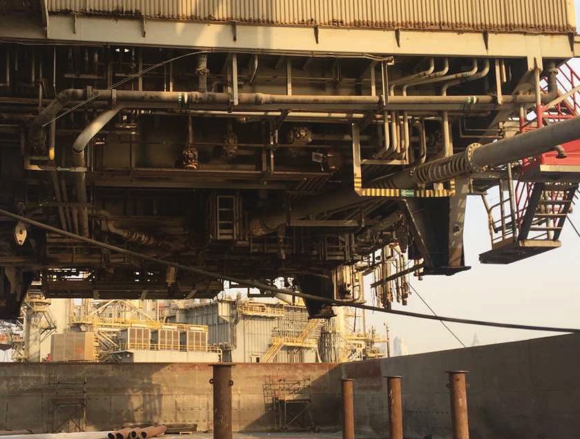 Industrial offshore platform steel structure